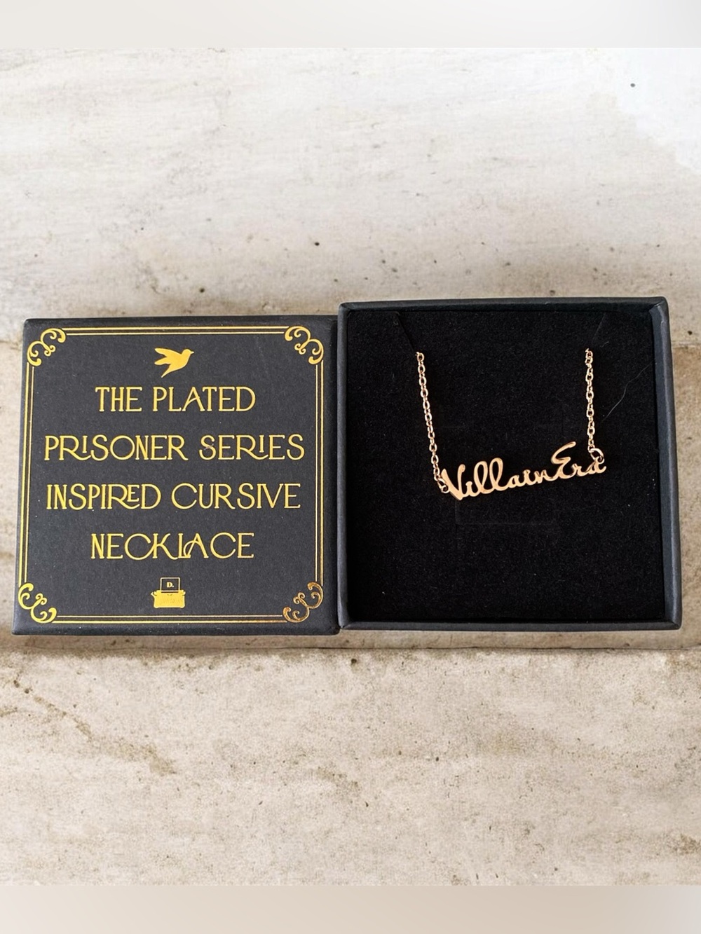 THE PLATED PRISONER SERIES Gild Raven Kennedy Necklace Bookish Booktok gift